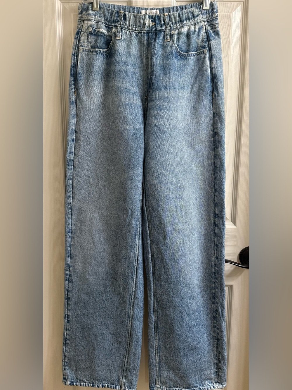 rag & bone Miramar Wide-Leg Sweatpants Jeans